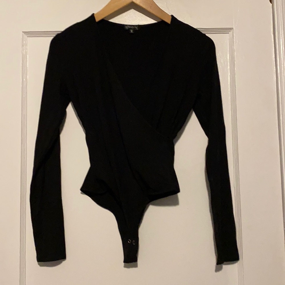 Dynamite black cross bodysuit
